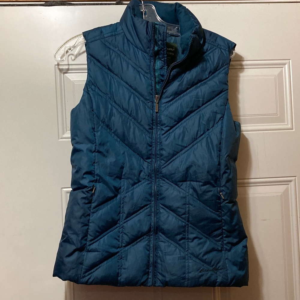 Eddie Bauer Women's Teal Quilted Vest XS